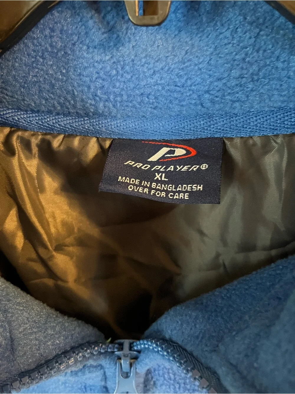 Pro Player Blue Fleece Full-Zip Jacket with Yellow UD Logo